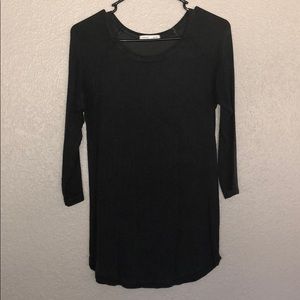 American Eagle 3/4 Sleeve Shirt - Dark Gray